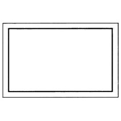 Panneau 250x150mm blanc- noir