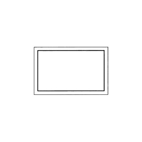 Panneau 250x150mm blanc- noir