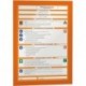 Panneau d'information A4 2 unités orange