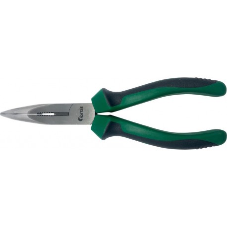 Pince à bec courbé 200mm avec poignée plastique FORTIS