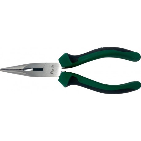 Pince à bec courbé 200mm avec poignée plastique FORTIS