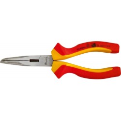 Pince à bec courbé VDE 200mm avec poignée plastique FORTIS