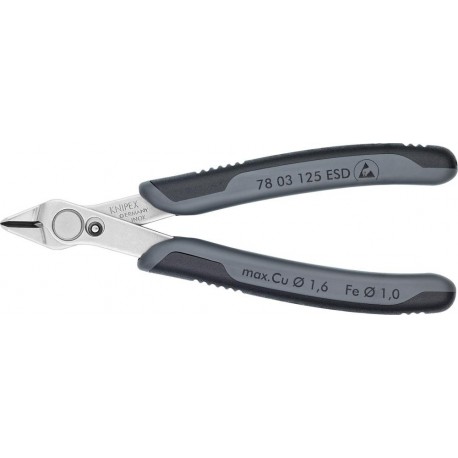 Pince coupante électronique ESD V2A 140mm KNIPEX