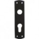 Plaque courte Eisen noir PZ Ent.53mm f.84PZW32053P