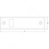 PLaque de recouvrement 73 (lose) 6 mtr. blanc