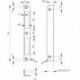 Plaque dormant porte 20mm rd DL-RNiSi lack Acier 401