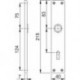 Plaque longue porte 202SP PZ55mmF1