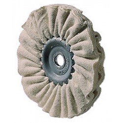 Disque de polissage textile, rigide, Ø : 200 mm, Larg. : 10 mm, Alésage 20 mm