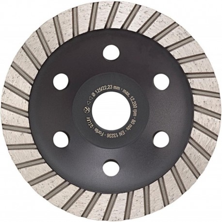 Plateau diamanté Power Duo Ø 125 mm 2 rangées Alésage 22,2 mm FORTIS