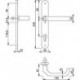 Poignée porte 1/2 Grt. Liverpool F69 9 8/040 PZ-92 9999
