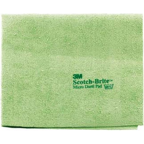 Chiffon de nettoyage en microfibres MicroDuett 360x320mm vert 3M 1 PCS