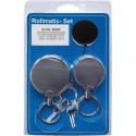 Porte clés-Set 30492+30493 corde acier