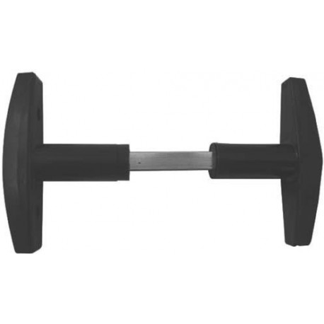 Porte de garage- olivengarniturBever 8407 8 mm noir