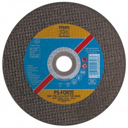 Disque à tronçonner PS-FORTE-INOX pour l'usinage de l'acier inoxydable, Ø x Épais. : 125 x 1,6 mm, Modèle Droit, Vitesse maxi. 12200 tr/mn