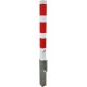 Poteau 70x70 noir et rouge 1300 mm