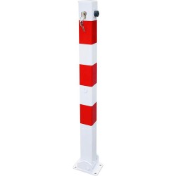 Poteau 70x70 noir et rouge 900 mmZ