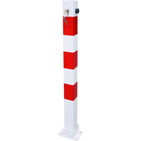 Poteau 70x70 noir et rouge 900 mmZ