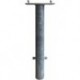 Poteau 70x70 noir et rouge 900 mmZ