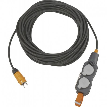 Rallonge électrique 4-fachIP54 H07RN-F3G15 25m brennenstuhl