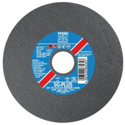 Disque à tronçonner SG-PLUS-INOX X-SLIM pour l'usinage de l'acier inoxydable, Ø x Épais. : 125 x 0,8 mm, Modèle Droit, Vitesse maxi. 12200 tr/mn