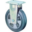 Roulette 160mm RR110.B80 plaque souple S noir KL RR110.B80.160