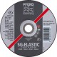 Disque à ébarber SG-ELASTIC pour l'usinage de l'acier, Ø x Épais. : 125 x 7,2 mm, Modèle Coudé, Vitesse maxi. 12200 tr/mn
