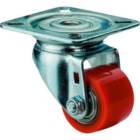 Roulette 50mmA600 PlattePolyurethanradKL A600.C10.050