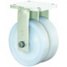 Roulette double 100mm S110.B15 plaque Plastique blanc KL S110.B15.100