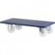 Roulettes de transport 600x300mm600kg roue plas.100 mm
