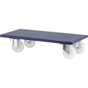 Roulettes de transport 600x300mm600kg roue plas.100 mm