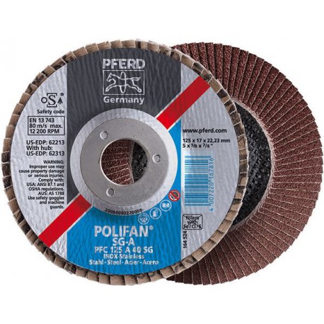Disque à lamelles A 80SG bombé 115mm G80 Pferd 1 PCS
