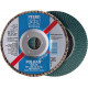 Meule-éventail Ø 115 mm (13300 tr/mn), POLIFAN® SG-ZA, bombée, Grain : 60
