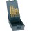 Jeu de forets hélicoïdaux, coffret plastique, acier à coupe rapide, type N, DIN 338, revêtement TiN, Ø h8 : 1,00-13,00 mm, Nombre de forets 25 pièces