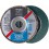 Meule-éventail Ø 125 mm (12200 tr/mn), POLIFAN® SG-ZIRKON, Grain : 60, Modèle Bombé