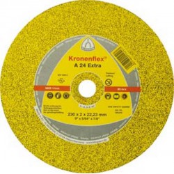 Disque à tronçonner A 24 Extra pour l'usinage de l'acier, contrecoudé, Ø x Épais. : 180 x 3,0 mm, Modèle Droit, Vitesse maxi. 8500 tr/mn