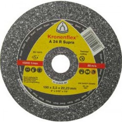 Disque à tronçonner A 24 R Supra pour l'acier, Ø x Épais. : 180 x 3,0 mm, Modèle Droit, Vitesse maxi. 8500 tr/mn