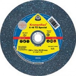 Disque à tronçonner A 46 TZ spécial pour l'usinage de l'acier inoxydable, Ø x Épais. : 125 x 1,6 mm, Modèle Droit, Vitesse maxi. 12200 tr/mn