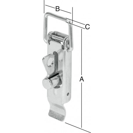 Serrure 110x37 mm galva