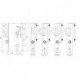 Serrure pour porte coulissante PZ R/L60/72/8 f.Rohr 40mm