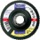 Meule-éventail Ø 125 mm (12200 tr/mn), 12° bombée, Grain : 40