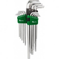 Set clé allen 18 unités Hex+TX lang FORTIS