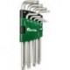 Set clé allen 9 unités TX10-50 FORTIS