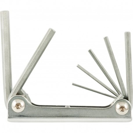Jeu de clés mâles coudées sur monture métal 1,5-6mm 7 pièces FORTIS 1 PCS