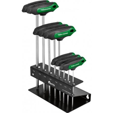 Set clé torx poignée T - 7 unités TX9-40 FORTIS