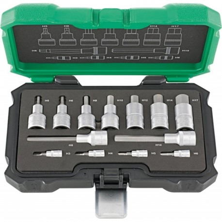 Set embout 1/4+1/2 13 unités FORTIS