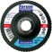 Meule-éventail Ø 115 mm (13300 tr/mn), 6° bombée, Grain : 60