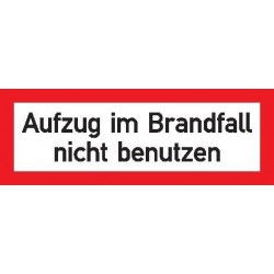 STRECKEN -Aufzug im Brandfall n. b.Folie selbstk 148x52