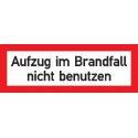 STRECKEN -Aufzug im Brandfall n. b.Folie selbstk 148x52