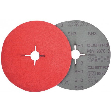 Meule en fibre Cubitron II 987C 180mm P080+ 3M 1 PCS