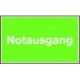 STRECKEN - Rettungsschild 250x150mm Notausgang